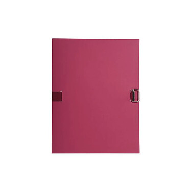 EXACOMPTA Chemise à sangle Dos extensible 12 cm Papier toilé 24 x 32 cm Bordeaux x 10