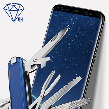 Avis 3mk Film pour Samsung Galaxy S8 Plus Verre Trempé 9H Bords Renforcés Incurvés Hardglass Max  Noir