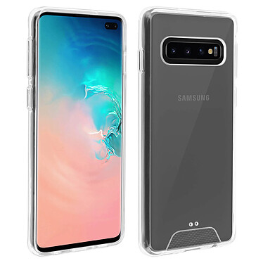 Avizar Coque Galaxy S10 Plus Protection Cristal Bi-matière Antichocs Transparent