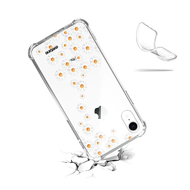 Acheter Evetane Coque iPhone Xr anti-choc souple angles renforcés transparente Motif Marguerite