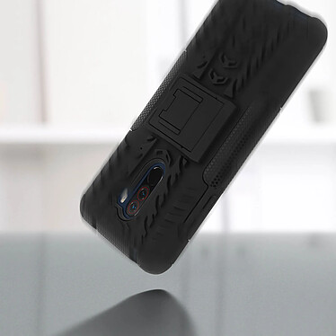 Acheter Avizar Coque Pocophone F1 Antichocs Silicone + Polycarbonate Support intégré Noir