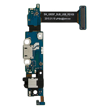 Avizar Nappe de charge avec prise Micro-USB + Micro + jack 3.5 Samsung Galaxy S6 Edge