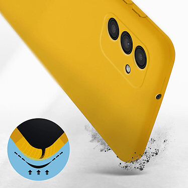 Avis Avizar Coque pour Samsung Galaxy A13 5G Silicone Semi-rigide Finition Soft-touch Fine Jaune