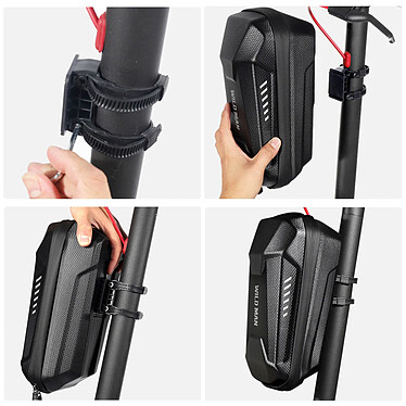 Wildman Sacoche Trottinette Étanche Capacité 3L Fixation guidon  ES8X Plus Noir pas cher