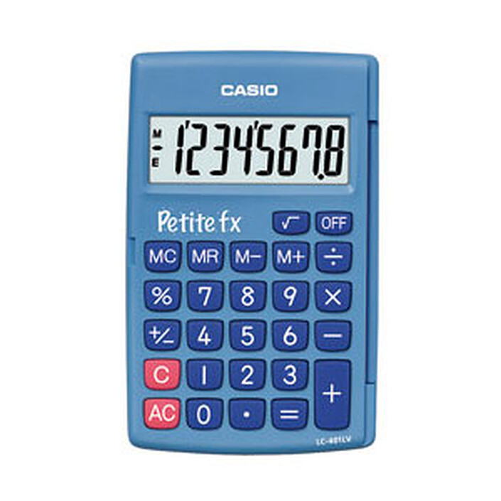 Casio Petite FX Bleu - Calculatrice de poche du CP au CE2 