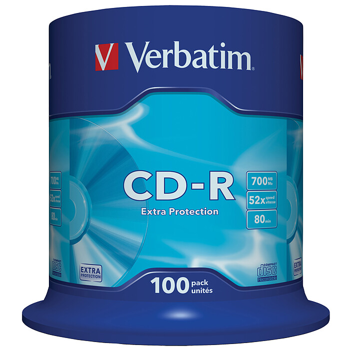 Verbatim CD-R 700 Mo 52x (spindle de 100)