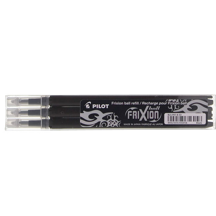 PILOT Recharges pour FriXion Ball noir pointe 0,7mm