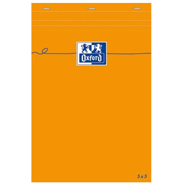 Oxford Bloc Bureau 14.8 x 21 quadrillé 5 x 5 80 pages