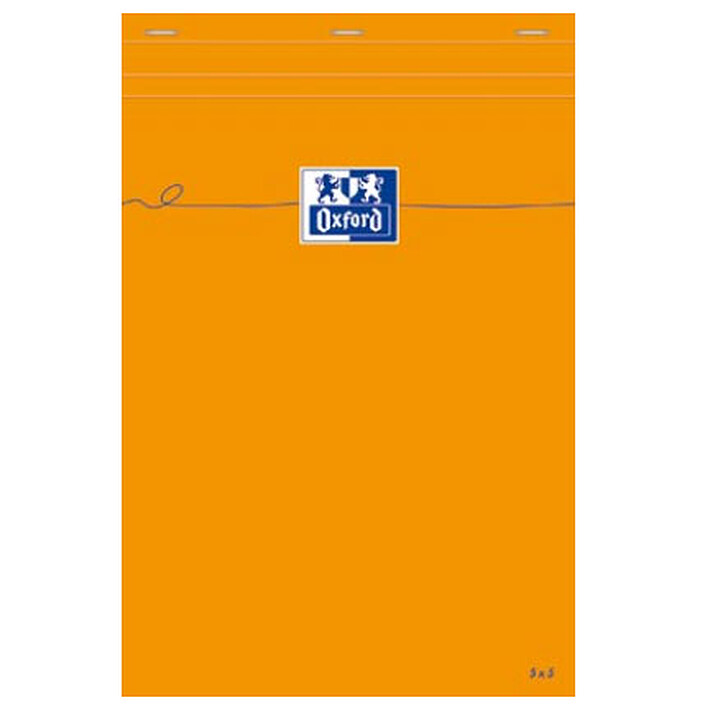 Oxford Bloc Bureau 21 x 32 quadrillé 5 x 5 80 pages
