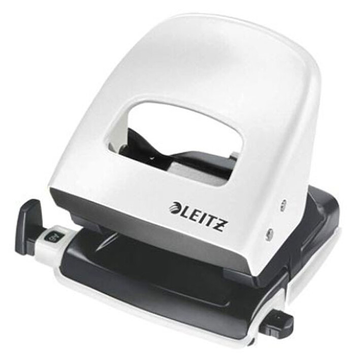 Leitz Perforateur Métallique 5008 Blanc Perle Metallisé