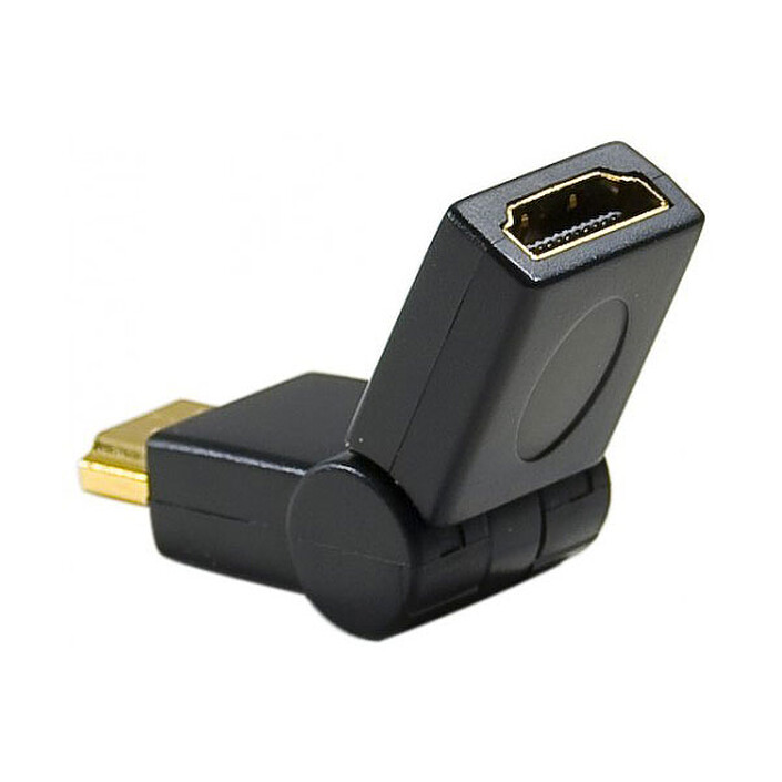 Adattatore articolato da HDMI maschio a HDMI femmina con connettori placcati in oro