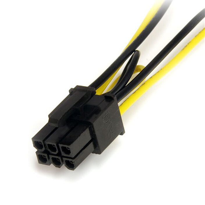Avis StarTech.com Câble adaptateur d'alimentation pour carte vidéo - 2x SATA vers PCIe 6 pins