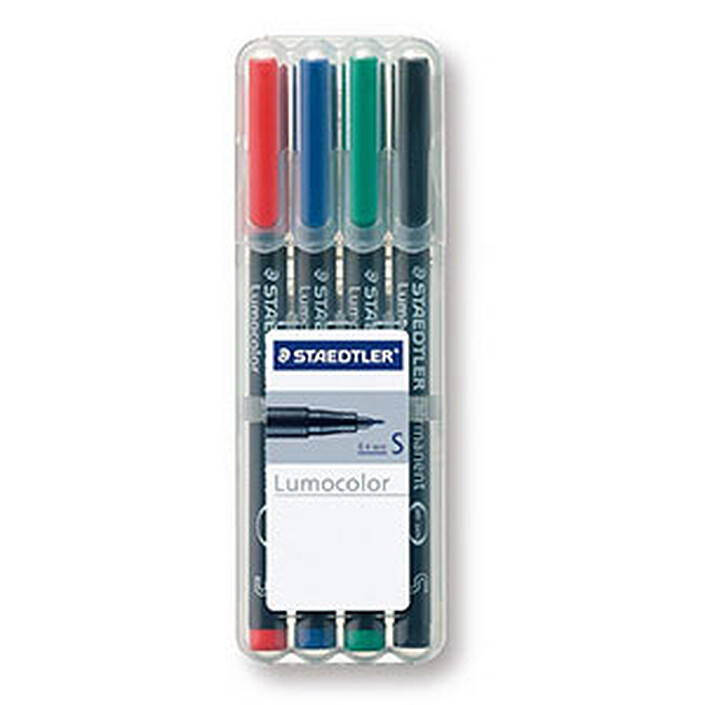 STAEDTLER Feutres Lumocolor X 4 assortis