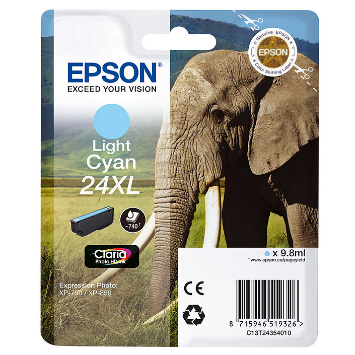 Epson Elephant 24XL Ciano chiaro