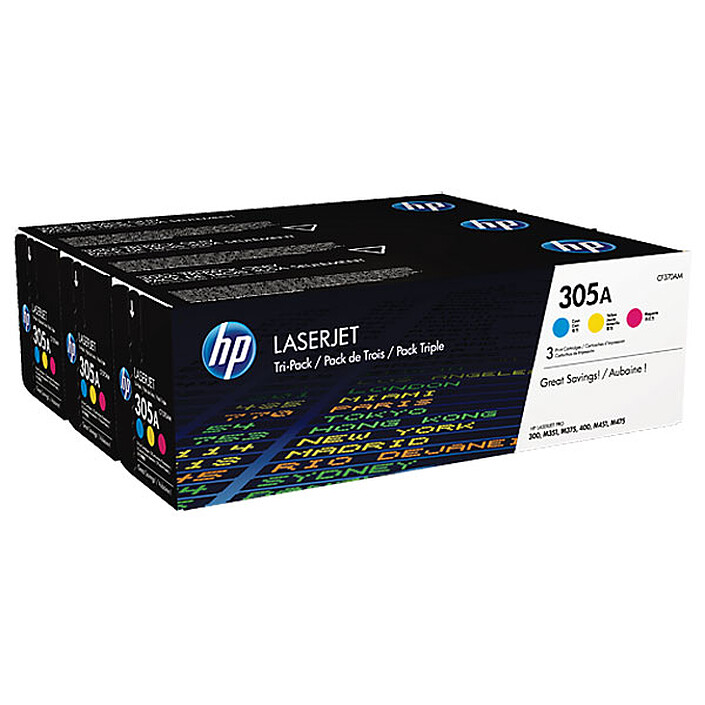 HP TriPack CF370AM (Cian/Magenta/amarillo)