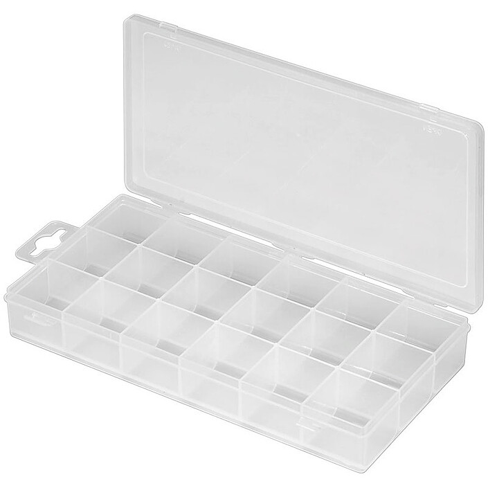 Boite de rangement pour vis (18 compartiments)