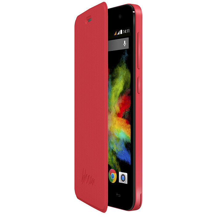 Wiko Etui Folio Stand Corail Wiko Bloom