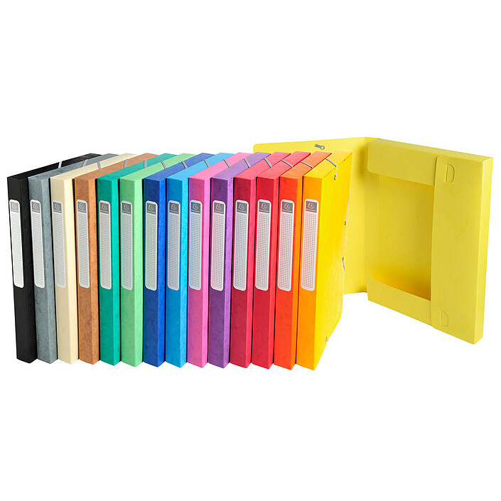Avis Exacompta boites de classement Cartobox dos 25 mm Assortis x 25