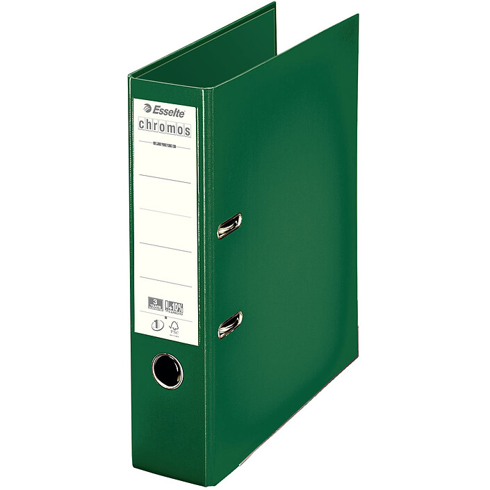 Esselte Classeur à levier Chromos Plus 80mm Vert Foncé