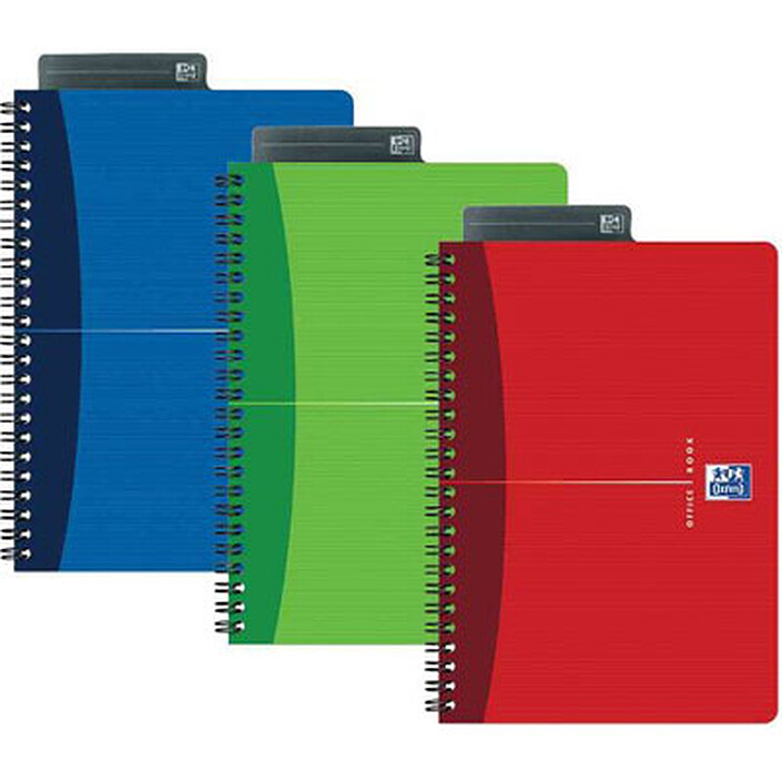 Oxford Classic Cahier Spirale 100 pages 21 x 29.7 cm petits carreaux coloris aléatoires