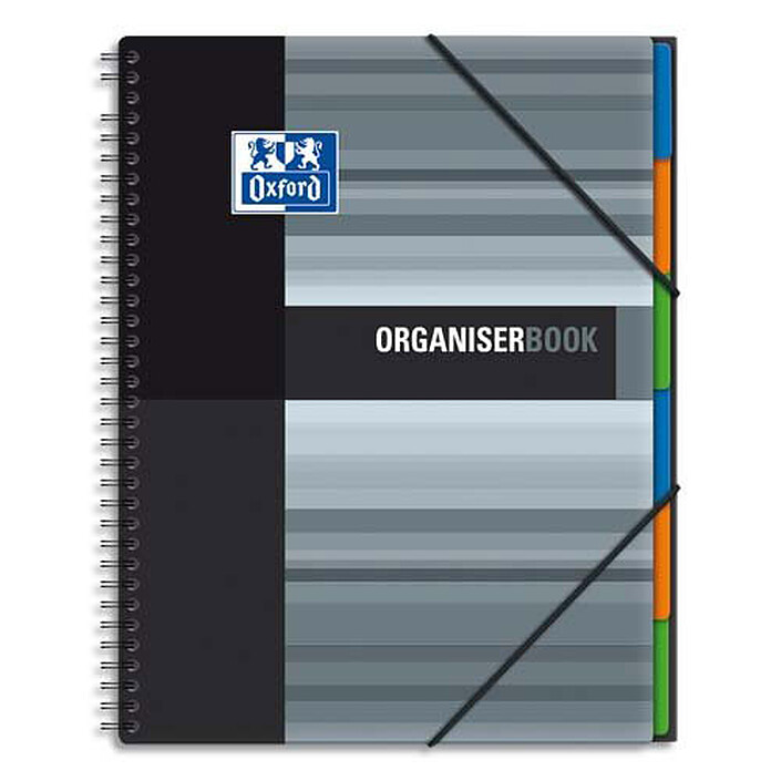 Oxford OrganiserBook Cahier A4+ 160 pages 245 x 310 mm petits carreaux 5 x 5 mm