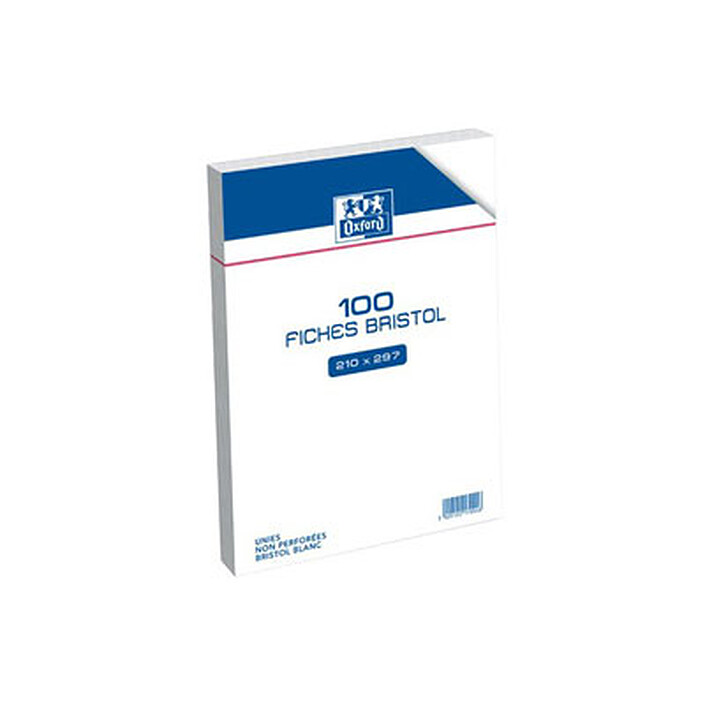 Oxford - Boîte de 100 fiches Bristol