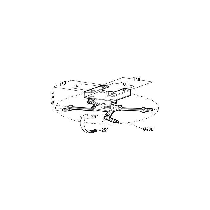 Support plafond vidéoprojecteur