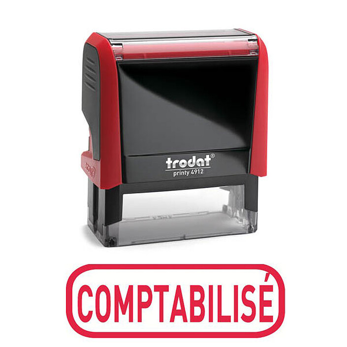 Trodat Timbre Xprint "Comptabilisé" Rouge