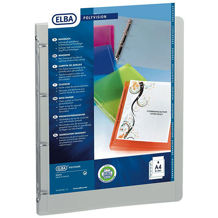 Elba Classeur 4 anneaux Polyvision Personnalisable 