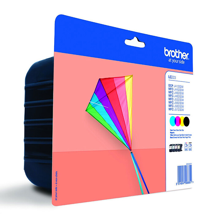 Brother LC223VALBP (Noir, Cyan, Magenta, Jaune)