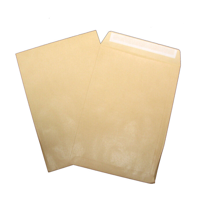 250 pochettes Kraft C4 auto-adhésives 90g