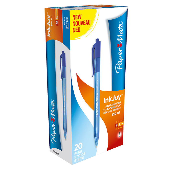 Paper Mate Inkjoy 100 RT Bleu x 20