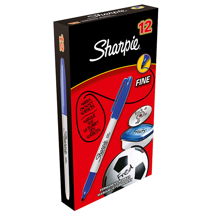 Sharpie Fine Bleu x 12