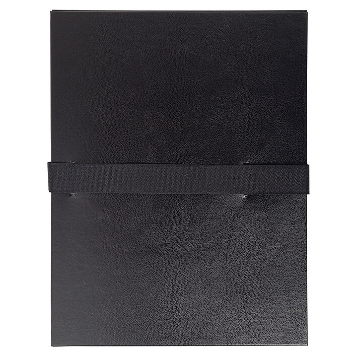 Exacompta Chemise à sangle velcro avec rabat Noir