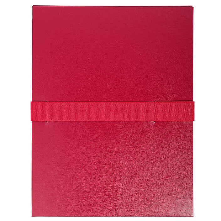 Exacompta Chemise à sangle velcro avec rabat Bordeaux
