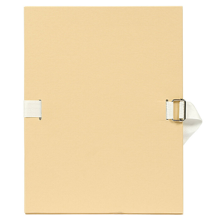 Exacompta Chemise à sangle papier toilé Mastic