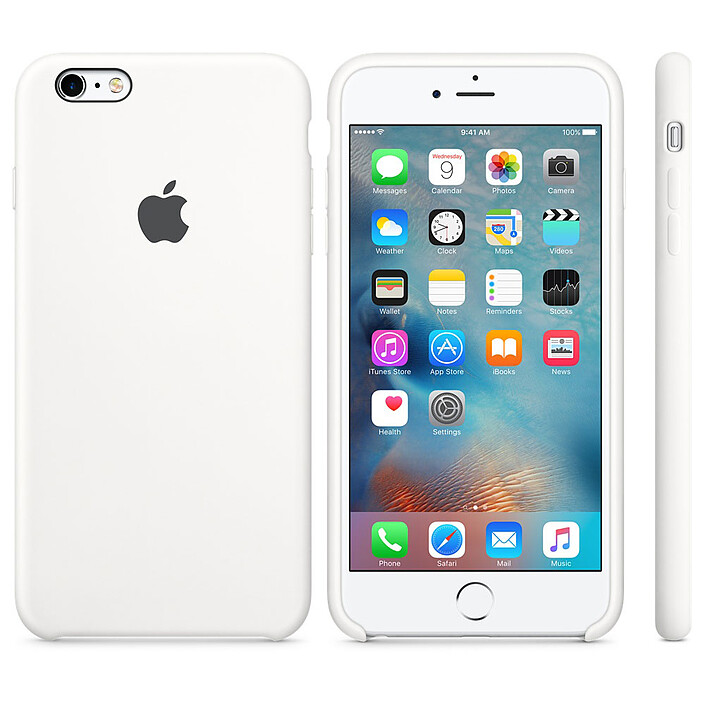 Apple Coque en silicone Blanc Apple iPhone 6s Plus