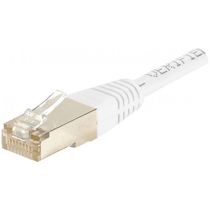 GOOBAY Câble Rj45 Cat5e Coudé Blindé Blanc 3m | Leroy Merlin
