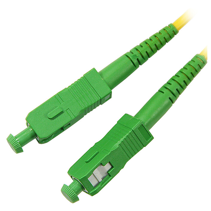 9/125 SC-APC/SC-APC single-mode simplex optical jumper (15 m)