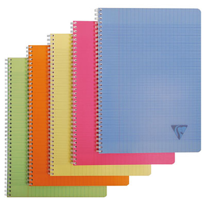 Clairefontaine Cahier Linicolor Fresh Spirale 180p 21 x 29,7 cm Séyès