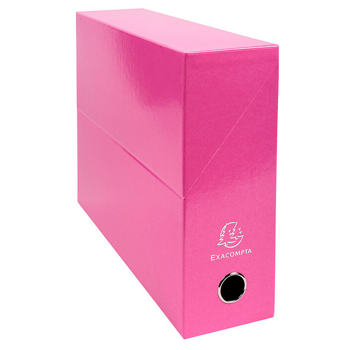 Exacompta Iderama Boite de transfert pelliculée dos 90 mm Rose