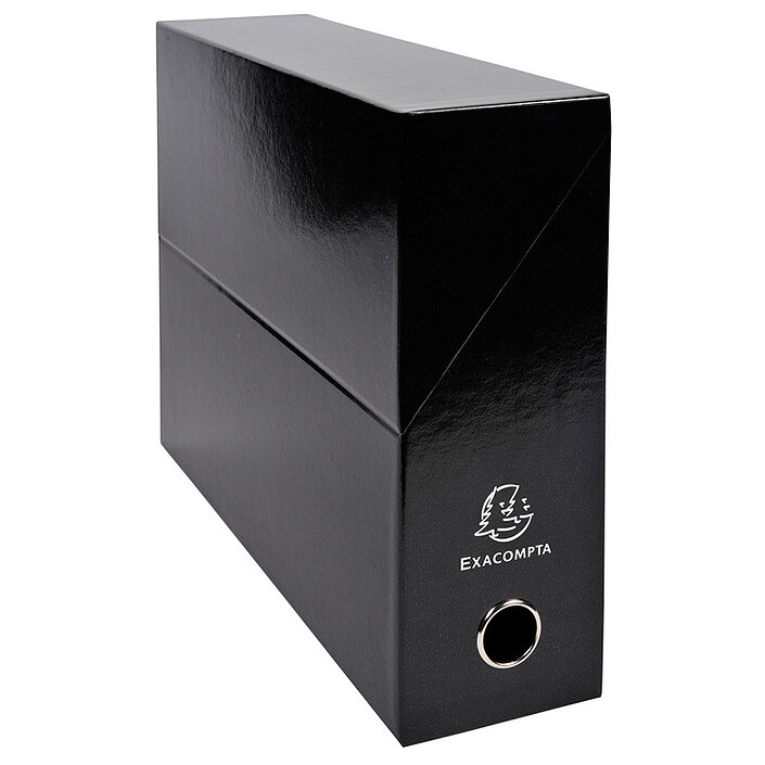 Exacompta Iderama Boite de transfert pelliculée dos 90 mm Noir