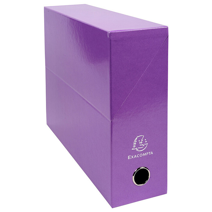 Exacompta Iderama Boite de transfert pelliculée dos 90 mm Violet