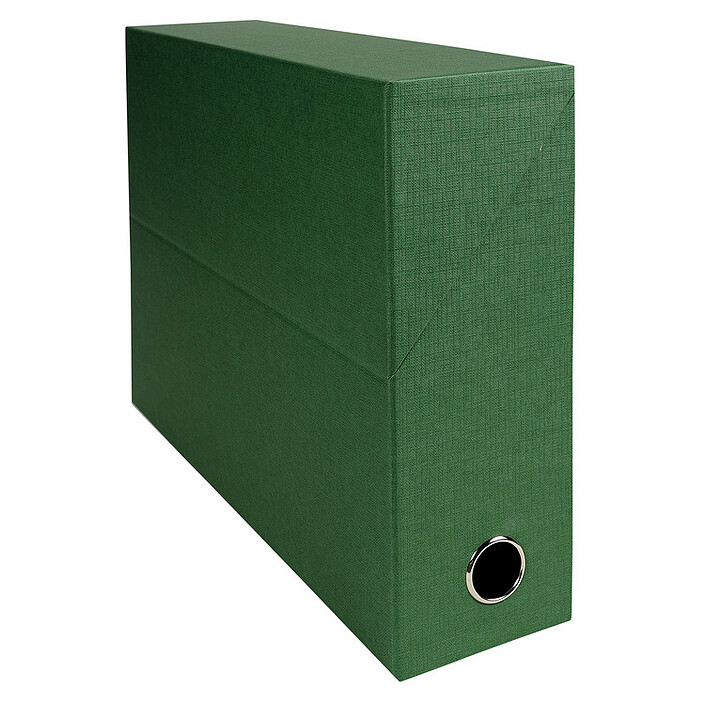 Exacompta Boite de transfert en papier toilé dos 90 mm Vert
