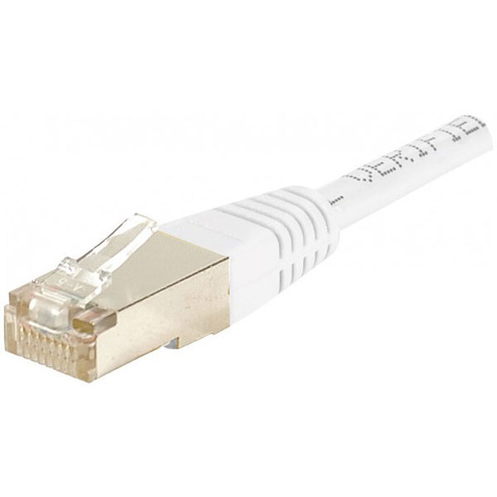 Câble RJ45 catégorie 5e F/UTP 1 m (blanc)