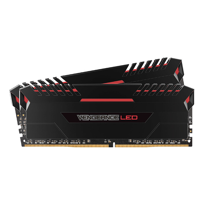 Corsair Vengeance LED Series 16 Go (2x 8 Go) DDR4 3000 MHz CL16 Noir/Rouge