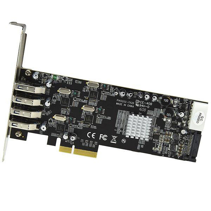 Acheter StarTech.com Carte contrôleur PCI-E (4 ports USB 3.0 Type-A - SATA / LP4)
