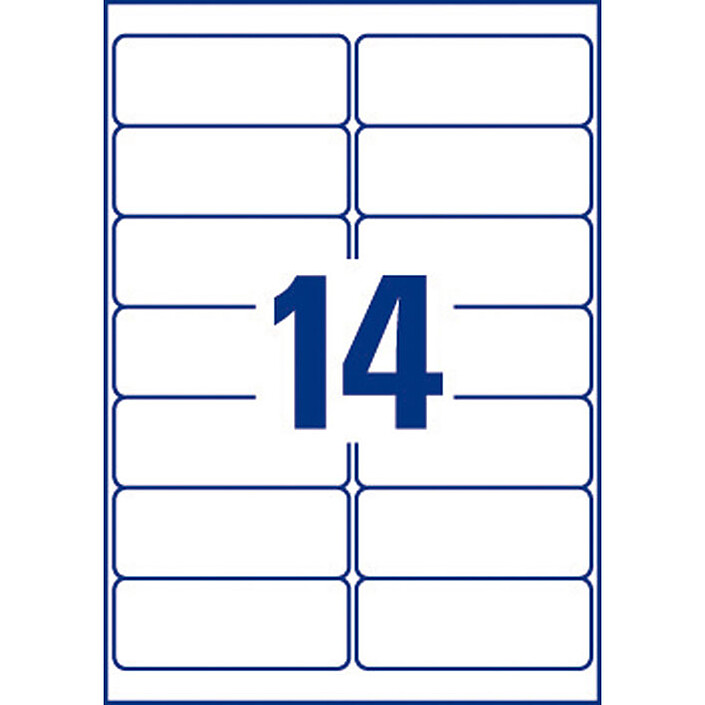 Avis Avery Etiquettes adresses Faciles à décoller 99,1 x 38,1 mm x 1400