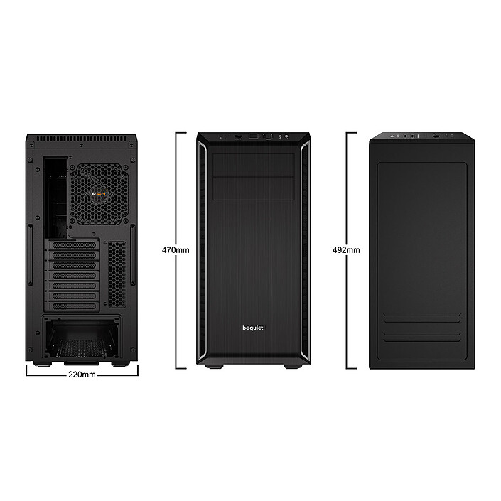 be quiet! Pure Base 600 (Noir/Argent) pas cher