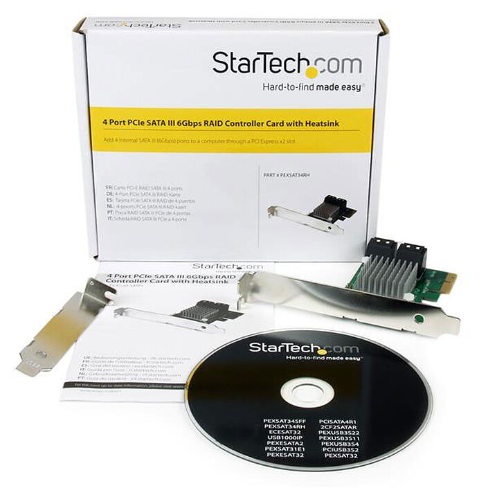 StarTech.com Scheda controller PCI-E x2 (4 porte SATA III) con funzione HyperDuo  economico
